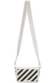 Off-White - Sac à rabat blanc Mini Diag