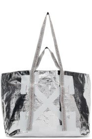 Off-White - Silver New Commercial Tote