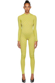 Off-White - Yellow Bubble Check Jumpsuit