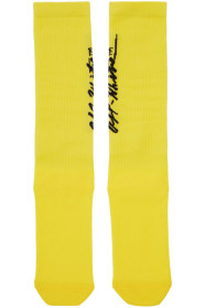 Off-White - イエロー Pop ソックス