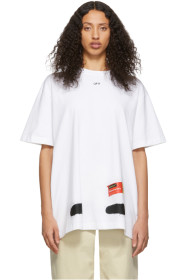 Off-White - SSENSE 限定 ホワイト Diag スプレー ペイント T シャツ