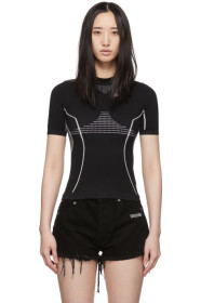 Off-White - ブラック アスレチック T シャツ