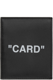 Off-White - Black Quote Card Holder