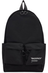 Off-White - Black Quote Backpack