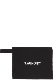 Off-White - Black & White "Laundry" Pouch