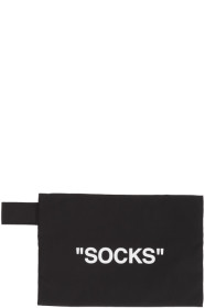 Off-White - Black & White "Socks" Pouch
