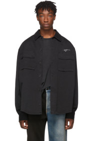 Off-White - ブラック & ホワイト ワーク シャツ