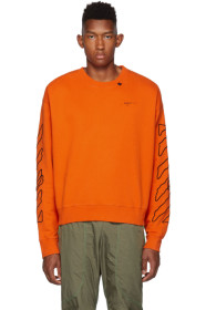Off-White - Orange & Black Abstract Arrows Sweatshirt