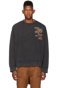 Off-White - Black Pictogram Incompiuto Sweatshirt
