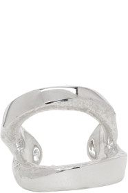 Pearls Before Swine - Silver Cuff Ring