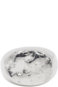 Pearls Before Swine - Silver Forged Oval Ring