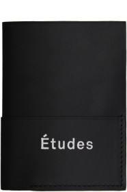 Études - 黑色皮革双折卡包