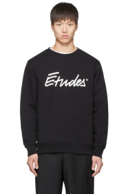 Études - SSENSE 独家发售黑色签名徽标套头衫