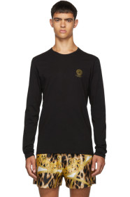 Versace Underwear - Black Logo Long Sleeve T-Shirt