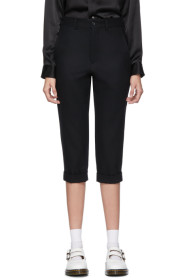 Comme des Garçons Comme des Garçons - Black Wool Flannel Trousers