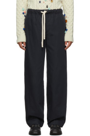 Loewe - Navy Drawstring Trousers