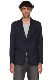 Harmony - Navy Pinstripe Victor Blazer