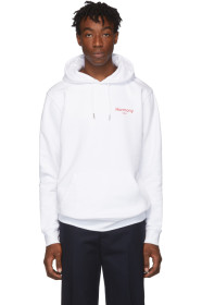 Harmony - White Sany Reverse Weave Hoodie