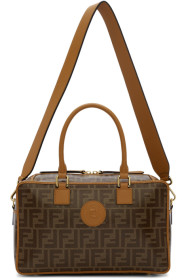 Fendi - Sac brun Small 'Forever Fendi' Boston