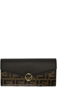 Fendi - Pochette noire et brune 'Forever Fendi'