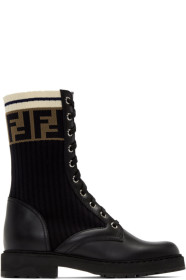 Fendi - 黑色 Rockoko 军靴