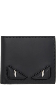 Fendi - ブラック バッグ バグ バイフォールド ウォレット