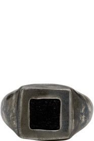 Guidi - Bague carrée argentée