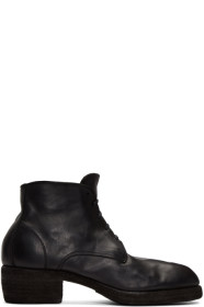 Guidi - Bottes lacées noires