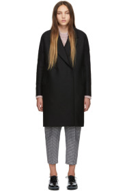 Harris Wharf London - Black Oversized Fitted Coat
