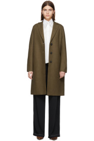 Harris Wharf London - Brown Pressed Wool Coat