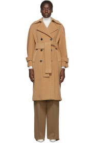 Harris Wharf London - Tan Oversized Polaire Trench Coat