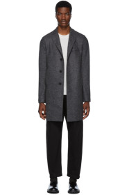 Harris Wharf London - Grey Pressed Boxy Coat