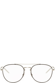 Ray-Ban - シルバー & ブラック アビエイター グラス