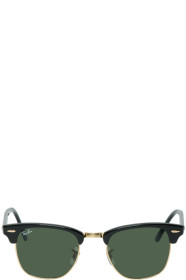 Ray-Ban - Black & Gold Clubmaster Classic Sunglasses