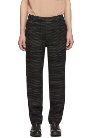 Issey Miyake Men - Navy Wool Gradation Stitch Lounge Pants