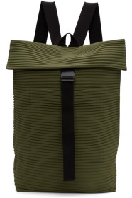 Homme Plissé Issey Miyake - Khaki Pleats Flat Backpack