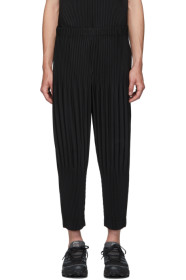 Homme Plissé Issey Miyake - Black Pleated Basics Trousers