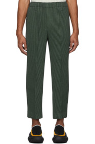 Homme Plissé Issey Miyake - Khaki Light Pleated Trousers
