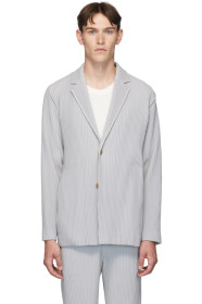 Homme Plissé Issey Miyake - Grey Pleated Basics Blazer