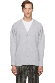 Homme Plissé Issey Miyake - Grey Basics Cardigan