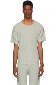 Homme Plissé Issey Miyake - Grey Pleated T-Shirt