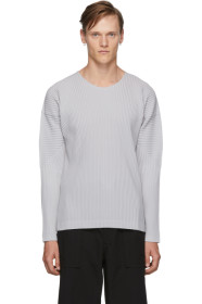Homme Plissé Issey Miyake - Grey Basics Long Sleeve T-Shirt