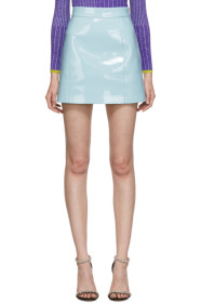 Emilio Pucci - Blue Vinyl Miniskirt
