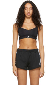 adidas Originals - Black All Me 3-Stripes Sports Bra