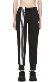 adidas Originals - 黑色不对称三条纹运动裤