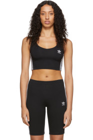 adidas Originals - Black Cropped Tank Top