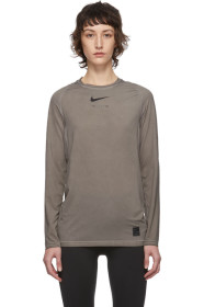 1017 ALYX 9SM - 灰褐色 Nike 联名成衣染色长袖 T 恤