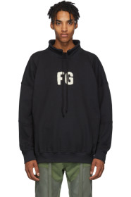 Fear of God - Black Mock Neck 'FG' Sweatshirt