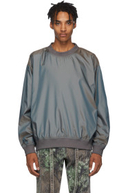 Fear of God - Grey Nylon Iridescent Sweatshirt