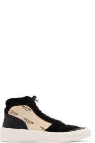 Fear of God - Baskets noires et blanc cassé Strapless Skate Mid